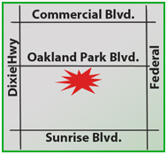 Map of A Cleaning Supplies Broward